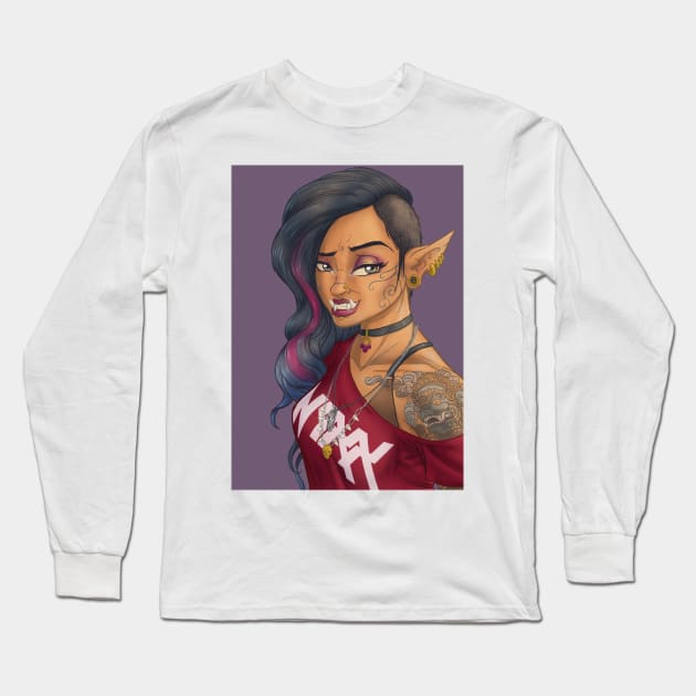 Rakshasa Long Sleeve T-Shirt by jpowersart